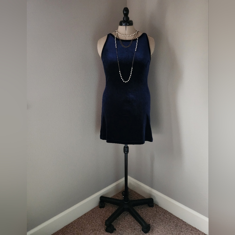 Vintage Velvet Mini-Dress